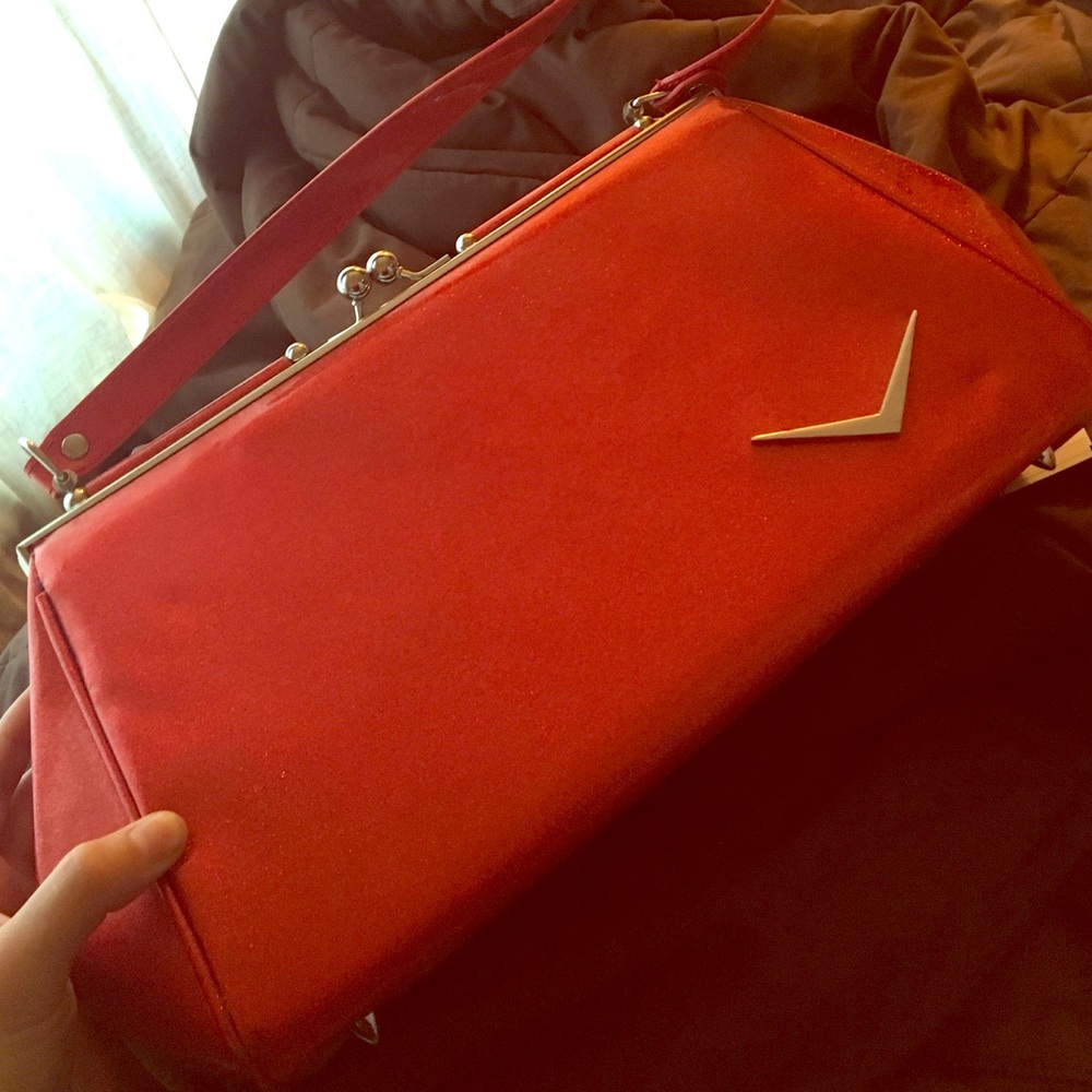 COPY - Lux deville sparkly red retro handbag